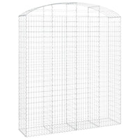 Cesto Gabbione ad Arco 200x50x220/240 cm Ferro Zincato