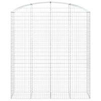 Cesto Gabbione ad Arco 200x50x220/240 cm Ferro Zincato 153481