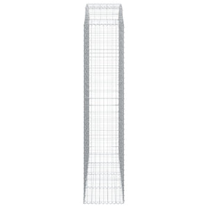 Cesto Gabbione ad Arco 200x50x220/240 cm Ferro Zincato 153481