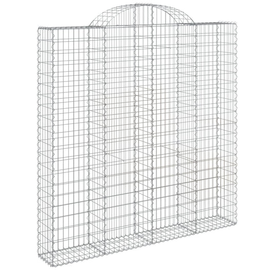 Cesto Gabbione ad Arco 200x30x200/220 cm Ferro Zincato 153490