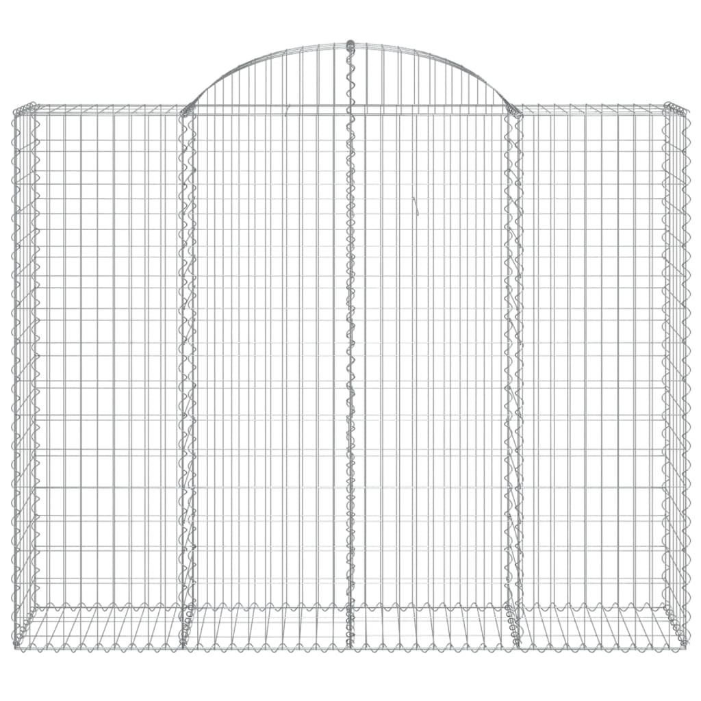 Cesto Gabbione ad Arco 200x50x160/180 cm Ferro Zincato 153498