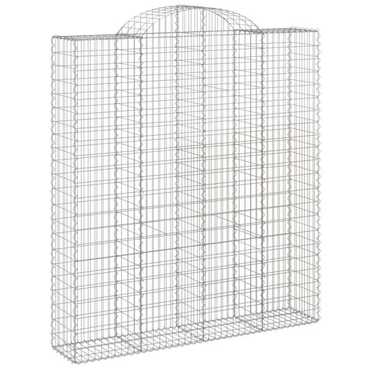 Cesto Gabbione ad Arco 200x50x220/240 cm Ferro Zincato 153501