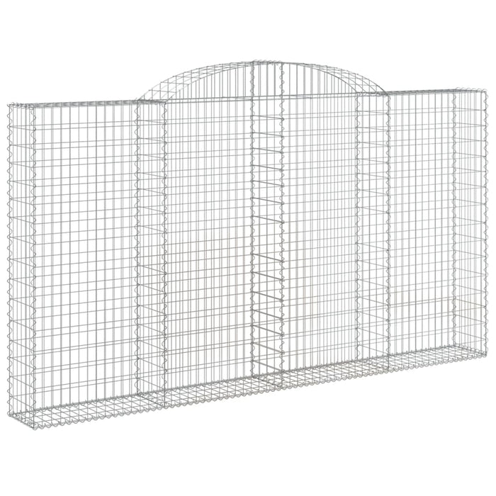 Cesto Gabbione ad Arco 300x30x160/180 cm Ferro Zincato 153508