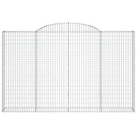 Cesto Gabbione ad Arco 300x30x180/200 cm Ferro Zincato 153509