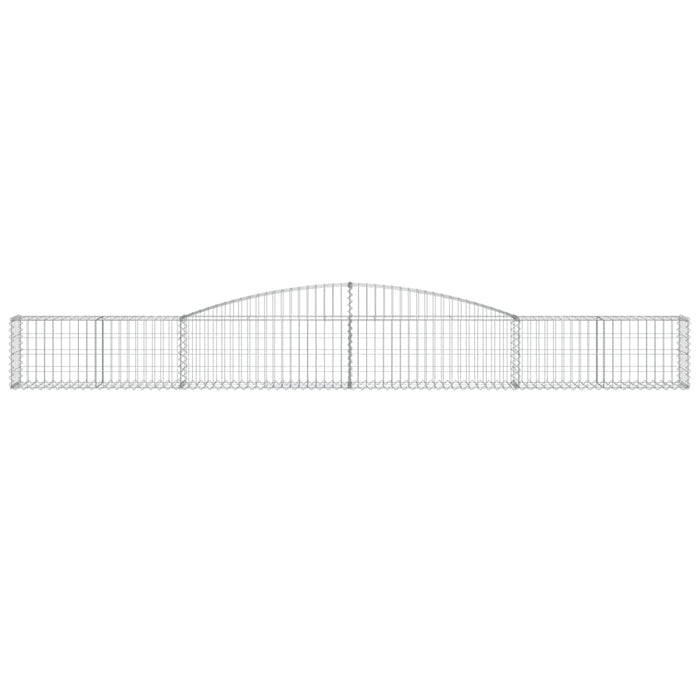 Cesto Gabbione ad Arco 400x30x40/60 cm Ferro Zincatocod mxl 80683