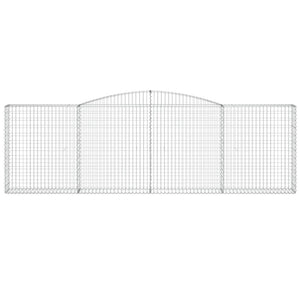 Cesto Gabbione ad Arco 400x30x120/140 cm Ferro Zincatocod mxl 128681