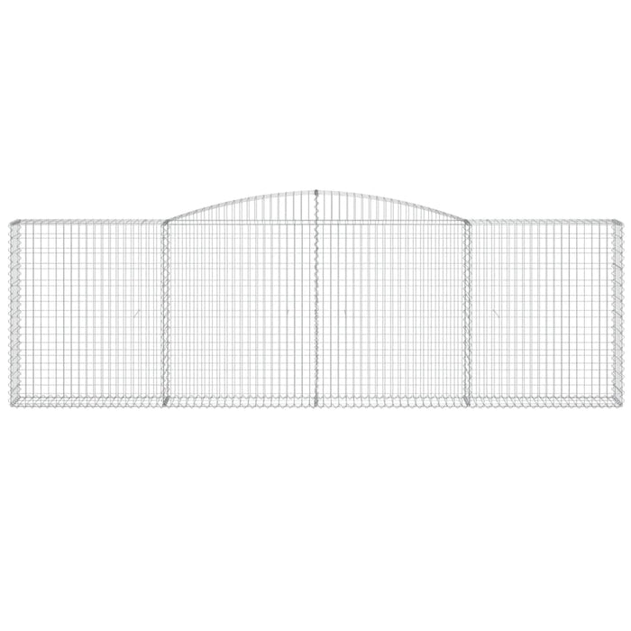 Cesto Gabbione ad Arco 400x30x120/140 cm Ferro Zincatocod mxl 128681