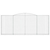 Cesto Gabbione ad Arco 400x30x160/180 cm Ferro Zincato 153528