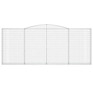 Cesto Gabbione ad Arco 400x30x160/180 cm Ferro Zincato 153528