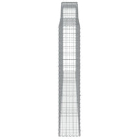 Cesto Gabbione ad Arco 400x30x160/180 cm Ferro Zincato 153528