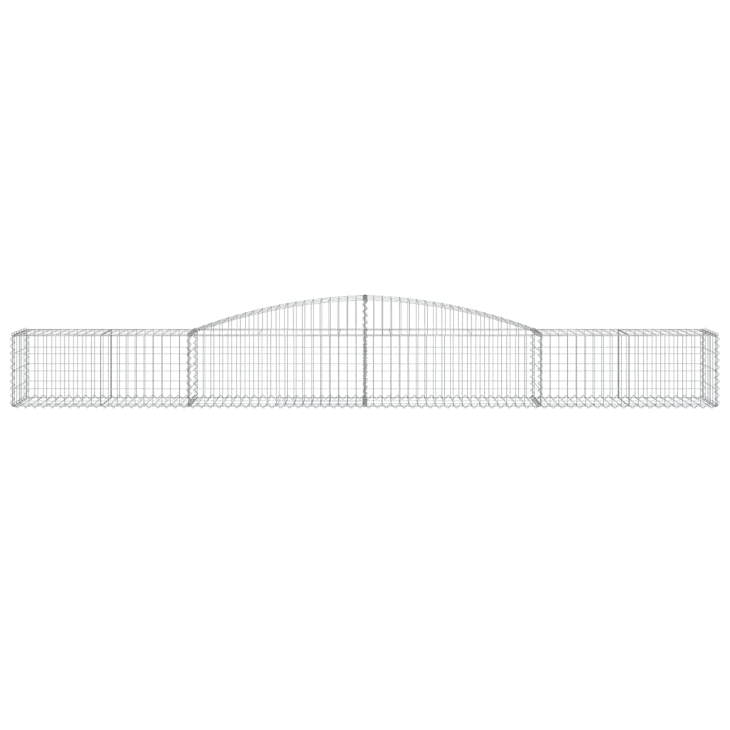 Cesto Gabbione ad Arco 400x50x40/60 cm Ferro Zincato 153532