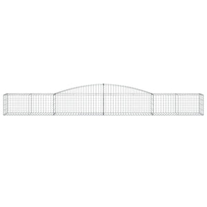 Cesto Gabbione ad Arco 400x50x40/60 cm Ferro Zincato 153532