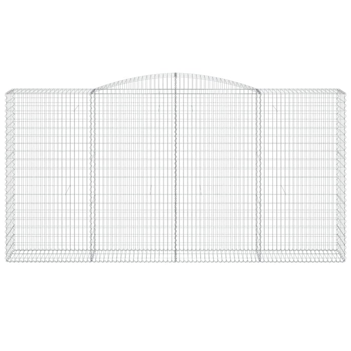 Cesto Gabbione ad Arco 400x50x200/220 cm Ferro Zincato 153540