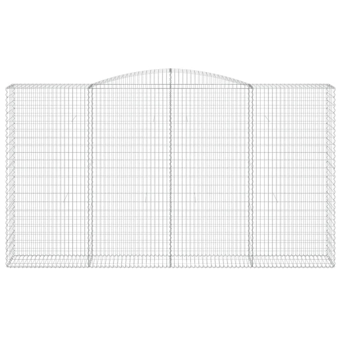 Cesto Gabbione ad Arco 400x50x220/240 cm Ferro Zincato 153541