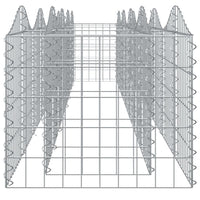 Gabbione ad Arco con Letto Rialzato 400x50x50 cm Ferro Zincato 153543