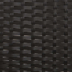 Panca da Giardino a 2 Posti con Cuscini in Polyrattan Nero 319490