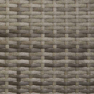 Panca da Giardino a 3 Posti con Cuscini in Polyrattan Grigio 319493