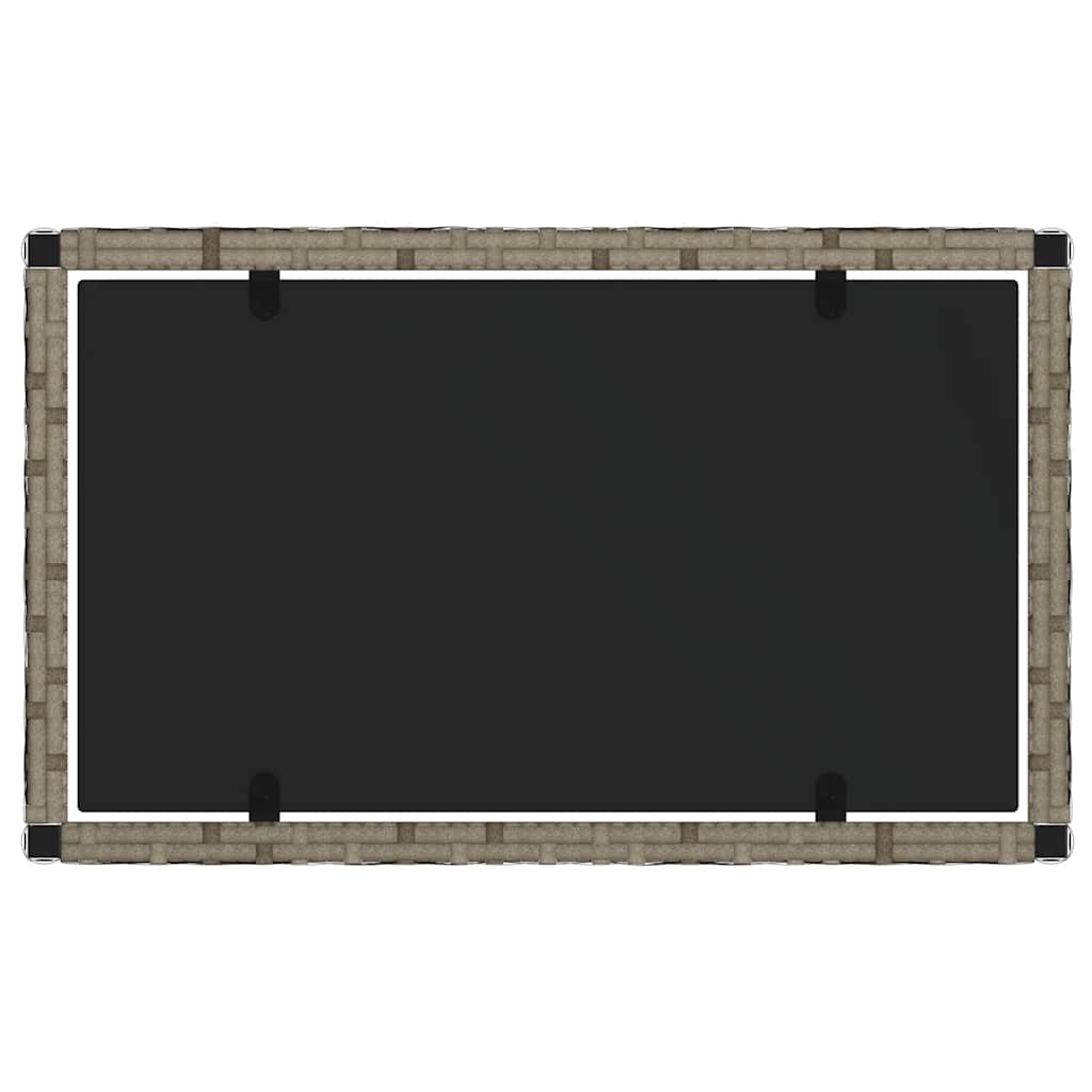 Set Divani da Giardino 4 pz con Cuscini in Polyrattan Grigio 319497