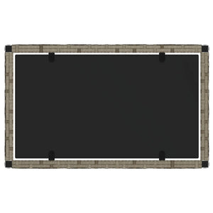 Set Divani da Giardino 4 pz con Cuscini in Polyrattan Grigio 319497