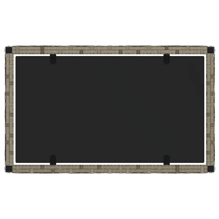 Set Divani da Giardino 4 pz con Cuscini in Polyrattan Grigio 319497