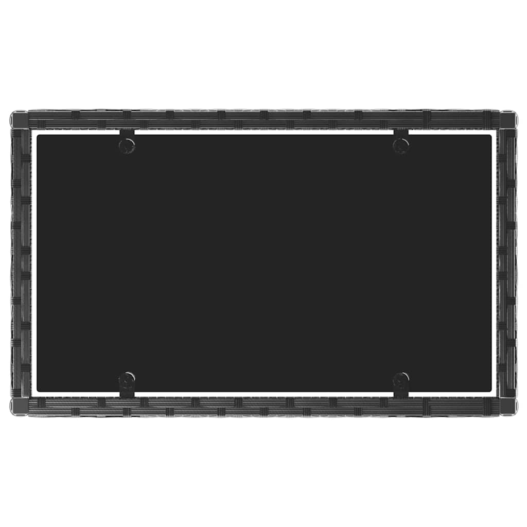 Set Divani da Giardino 4 pz con Cuscini Nero in Polyrattan 319500