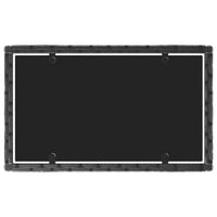 Set Divani da Giardino 4 pz con Cuscini Nero in Polyrattan 319500