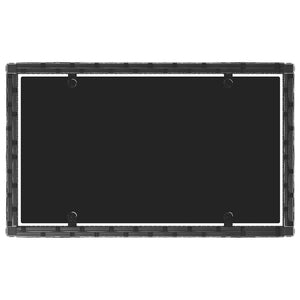 Set Divani da Giardino 4 pz con Cuscini Nero in Polyrattan 319500