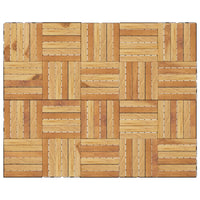Piastrelle Esterni 20pz 30x30 cm Massello Teak Motivo Verticale 3152102