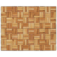Piastrelle per Esterni 20pz 30x30 cm Legno Massello di Teak 3152104