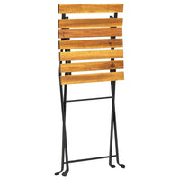 Sedie da Giardino Pieghevoli 8 pz in Acciaio e Massello Acacia 3152107