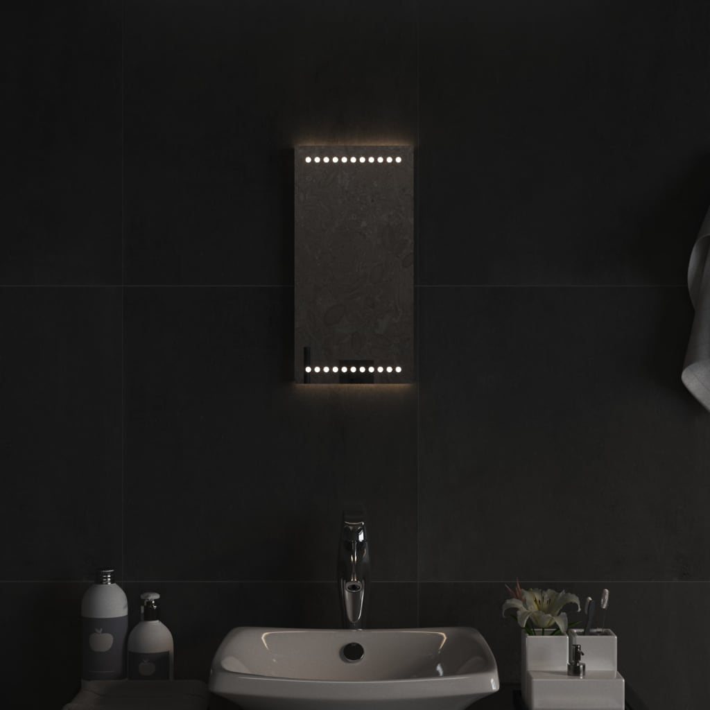 Specchio da Bagno con Luci LED 20x40 cm 3154043