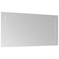 Specchio da Bagno con Luci LED 20x40 cm cod mxl 67531