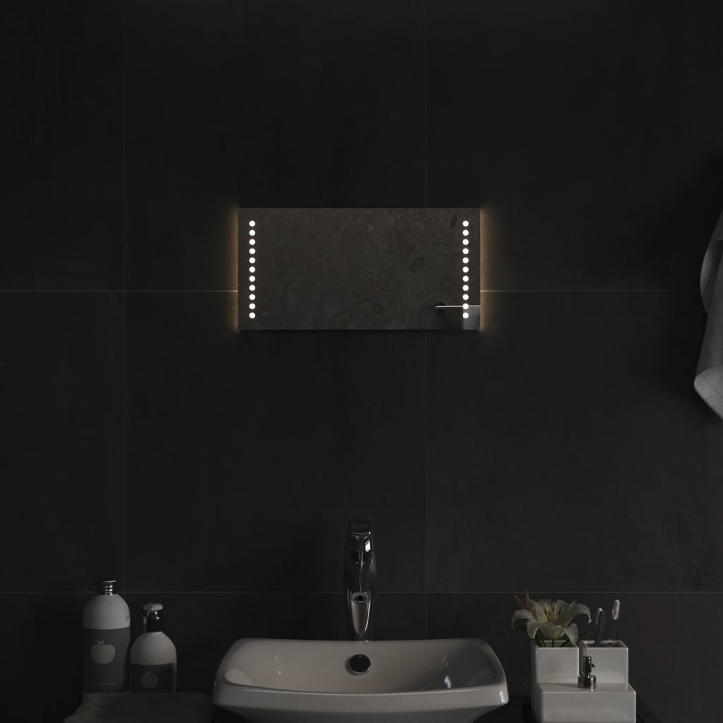 Specchio da Bagno con Luci LED 20x40 cm cod mxl 67531
