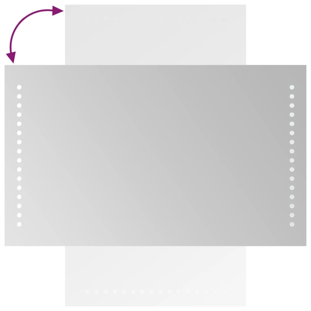 Specchio da Bagno con Luci LED 30x50 cm cod mxl 67504