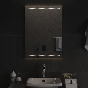 Specchio da Bagno con Luci LED 50x70 cm 3154048