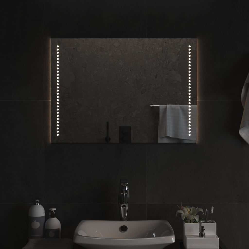 Specchio da Bagno con Luci LED 50x70 cm 3154048