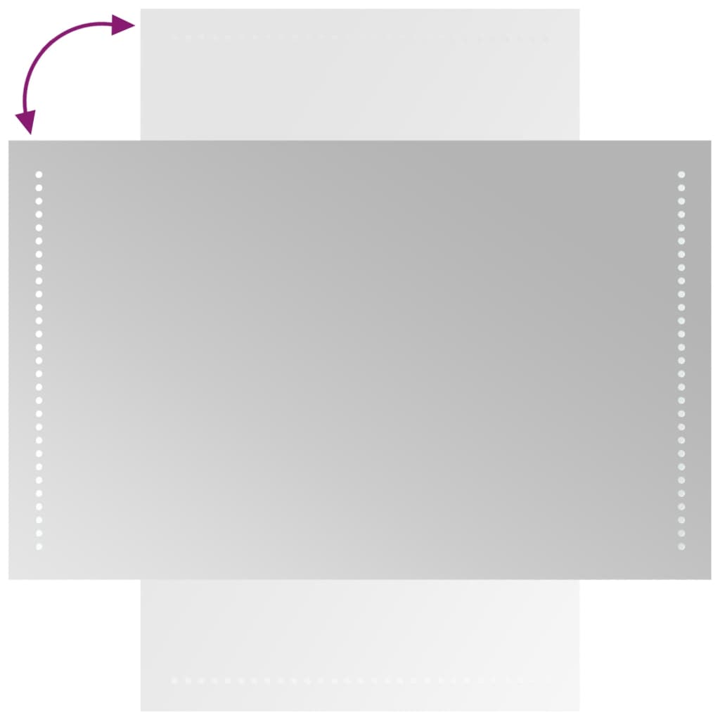 Specchio da Bagno con Luci LED 50x80 cm 3154050