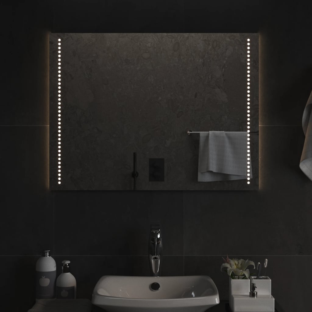 Specchio da Bagno con Luci LED 60x80 cm 3154051