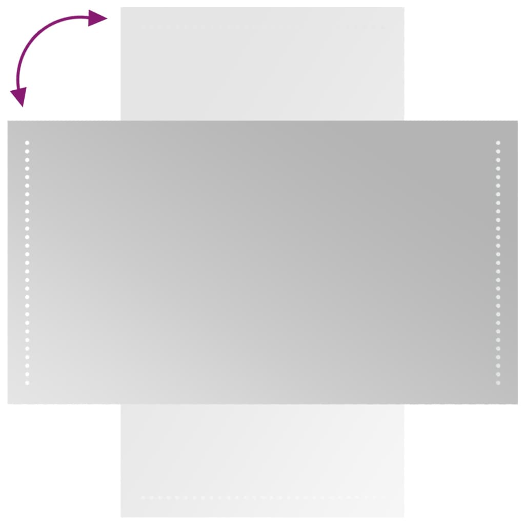 Specchio da Bagno con Luci LED-Specchio per Bagno 50x90 cm 660049