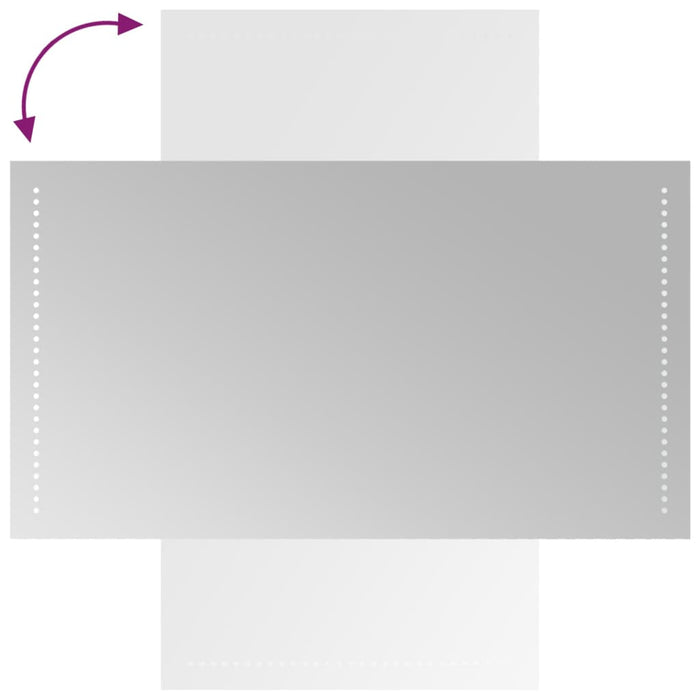 Specchio da Bagno con Luci LED-Specchio per Bagno 50x90 cm 660049