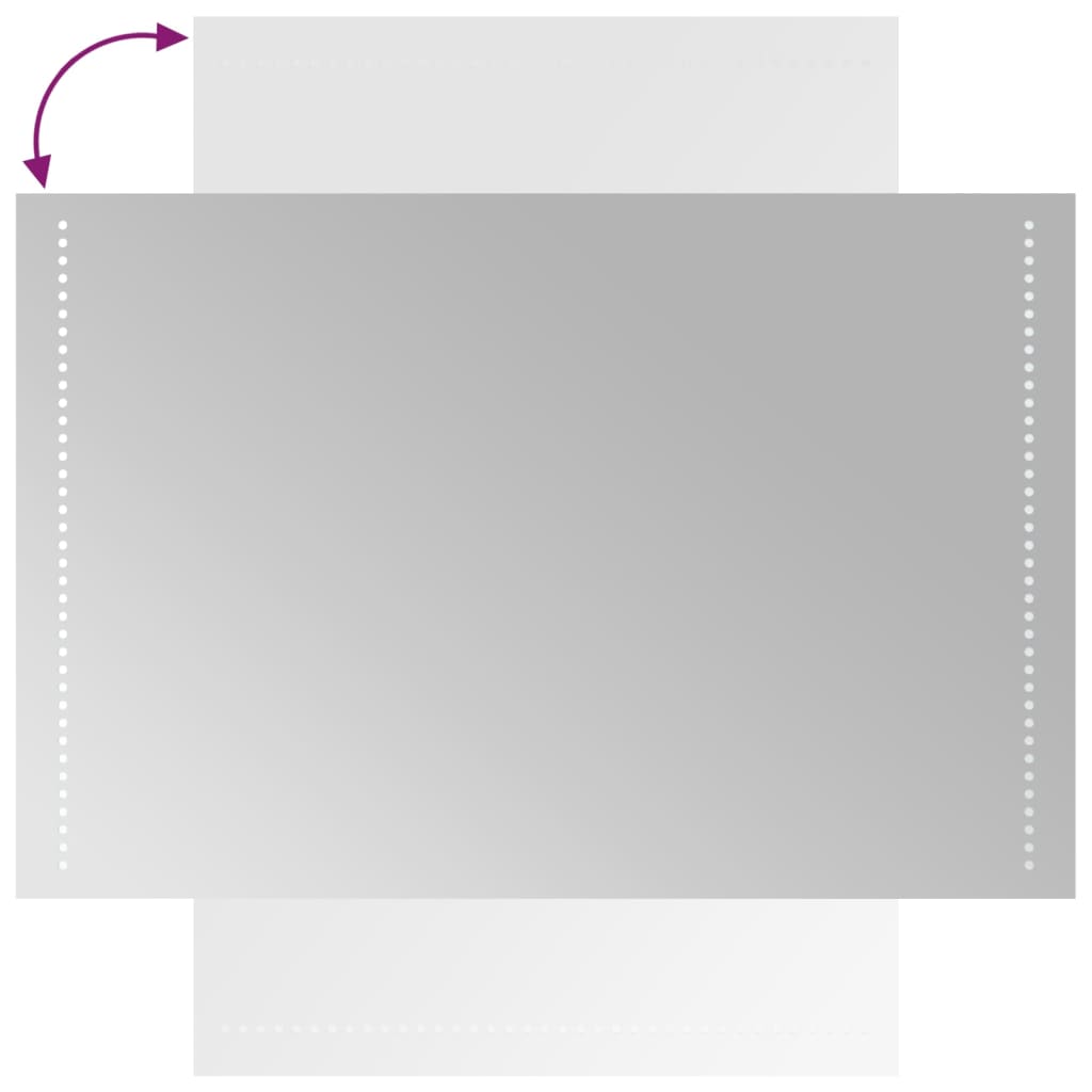 Specchio da Bagno con Luci LED-Specchio per Bagno 60x90 cm 397866