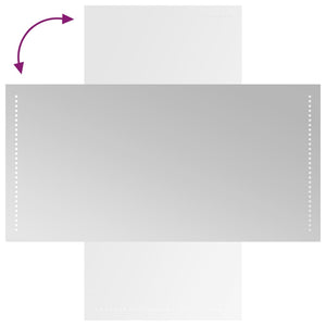 Specchio da Bagno con Luci LED 50x100 cm 3154056