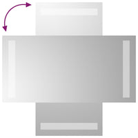 Specchio da Bagno con Luci LED 20x40 cm cod mxl 40479