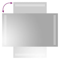 Specchio da Bagno con Luci LED 30x50 cm cod mxl 67817