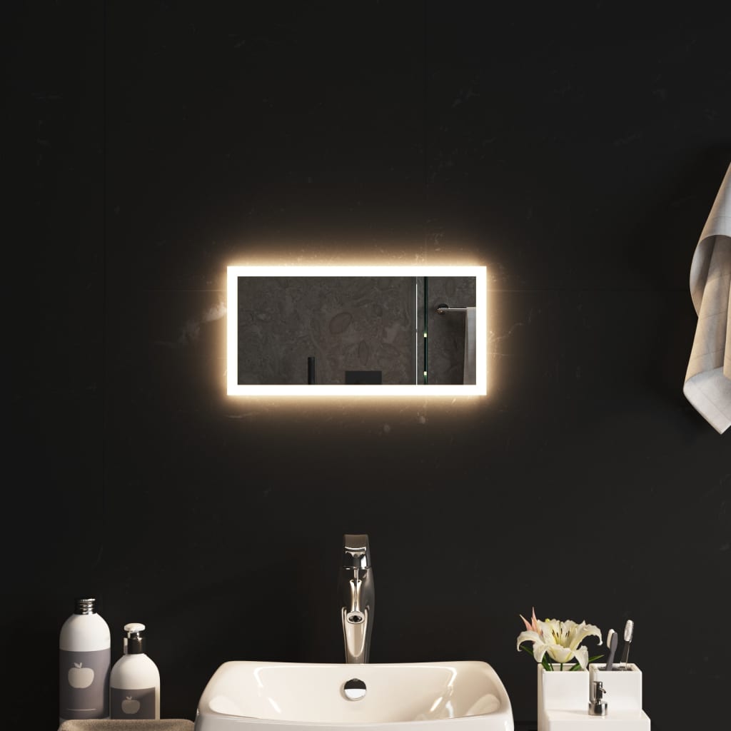 Specchio da Bagno con Luci LED 20x40 cm 3154073