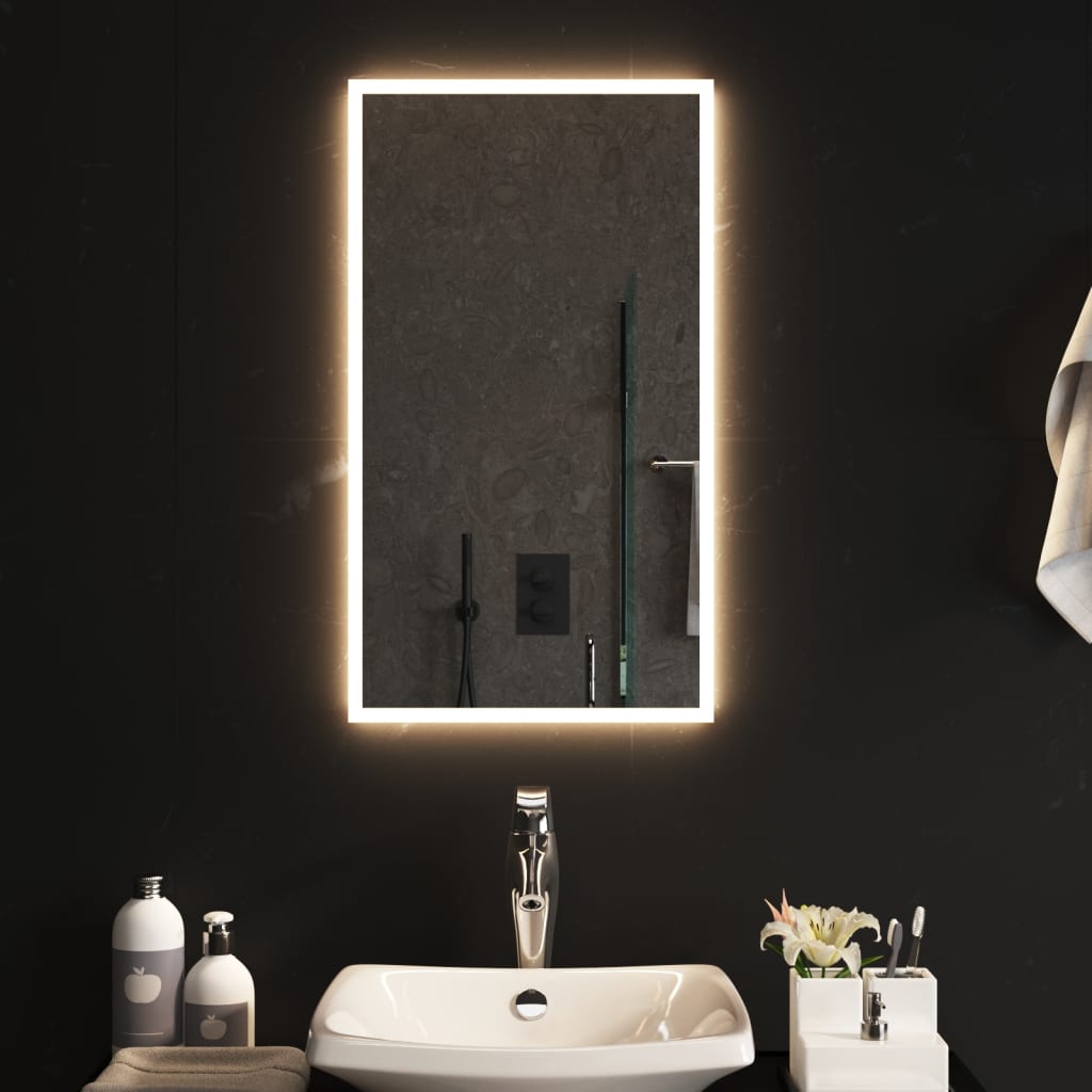 Specchio da Bagno con Luci LED 40x70 cm 3154077