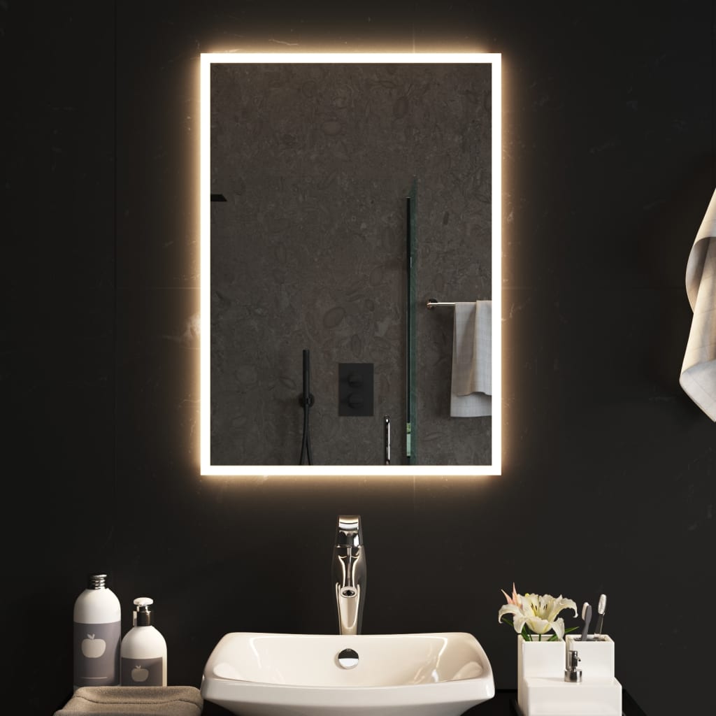 Specchio da Bagno con Luci LED 50x70 cm 3154078