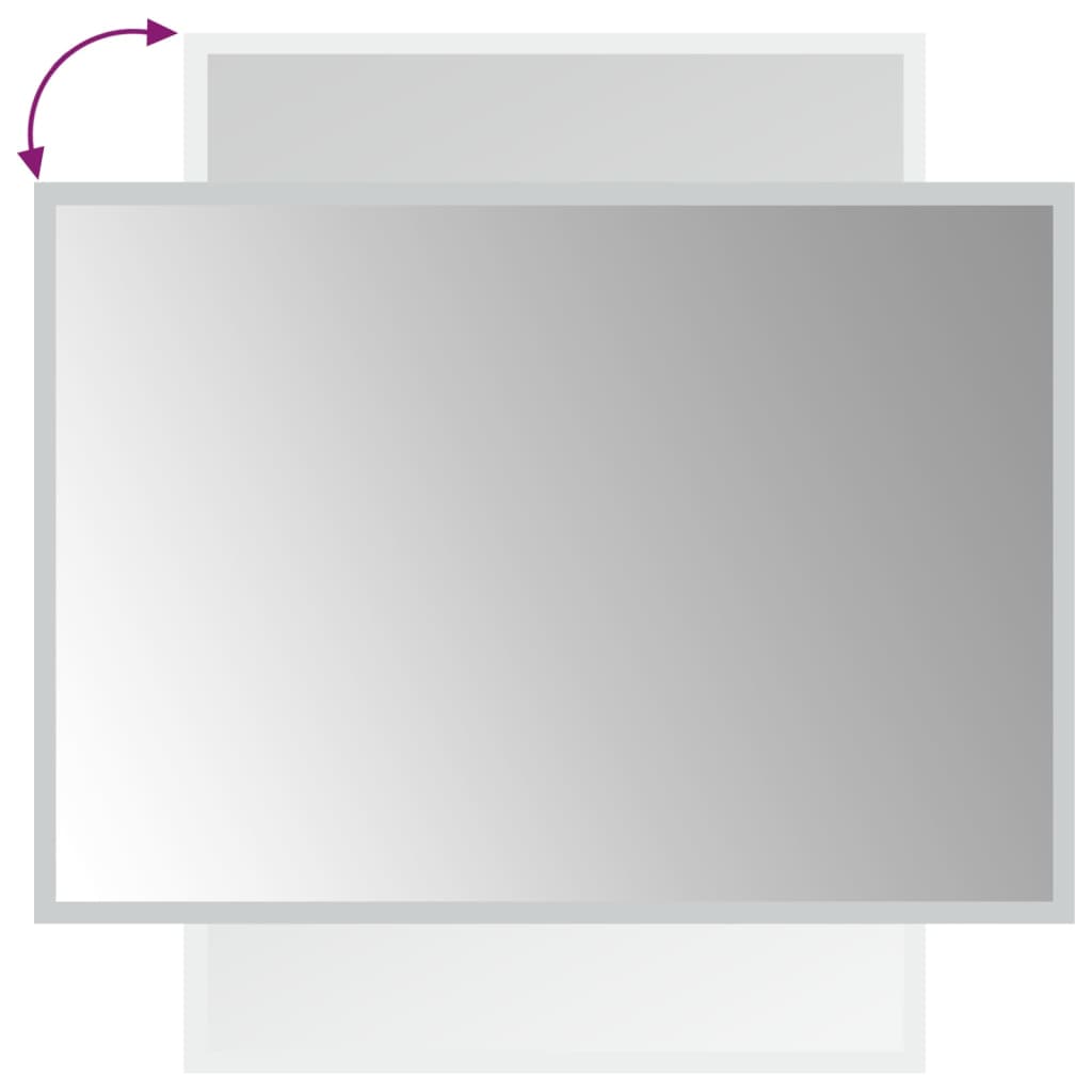 Specchio da Bagno con Luci LED-Specchio per Bagno 50x70 cm 329353