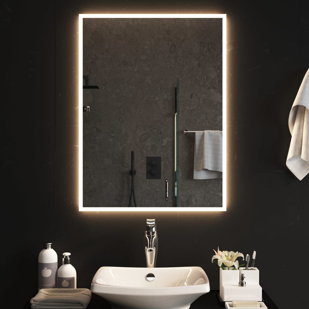 Specchio da Bagno con Luci LED-Specchio per Bagno 60x80 cm 934353