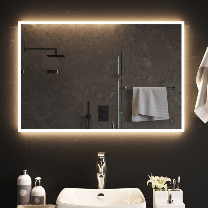 Specchio da Bagno con Luci LED 60x90 cm 3154084